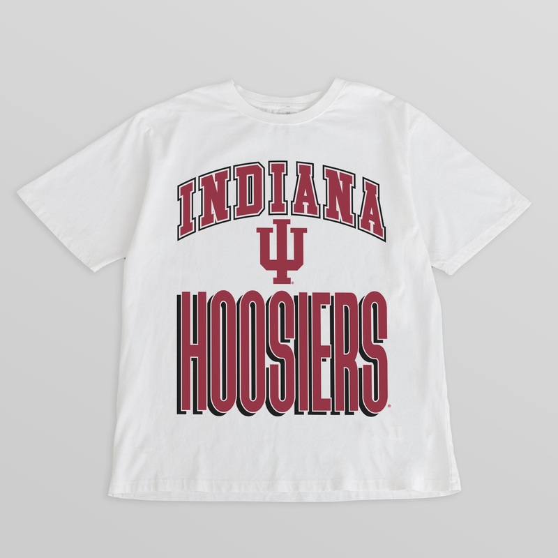 INDIANA HOOSIERS FIERCE FOCUS WASHED RELAXED FIT TEE