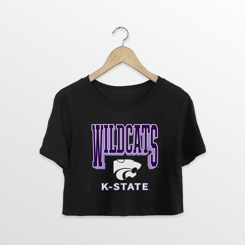 KANSAS STATE WILDCATS PURE VICTORY CLASSIC CROP TEE