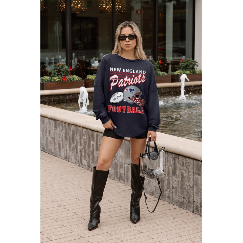 NEW ENGLAND PATRIOTS CLASSIC COOL VINTAGE WASH CORDED PULLOVER