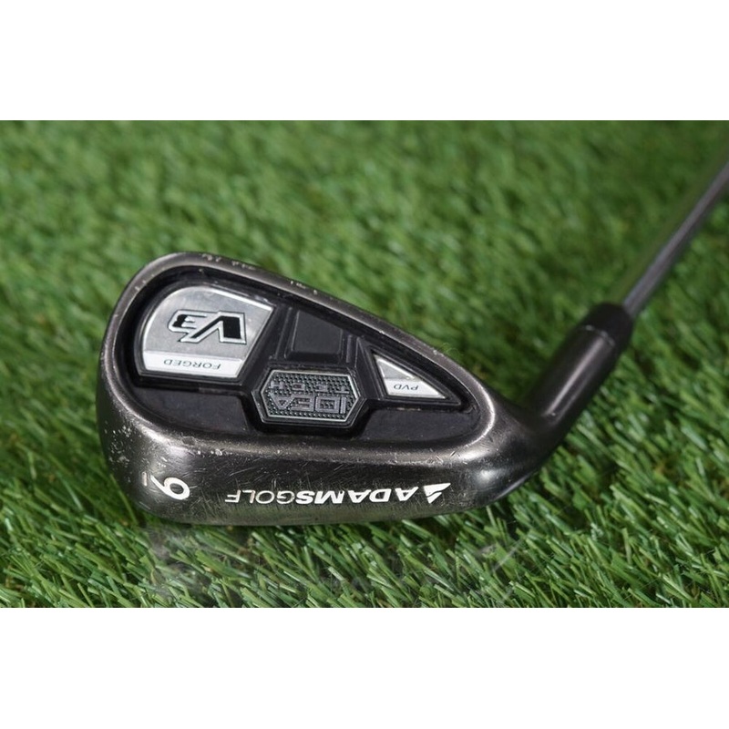 ADAMS GOLF IDEA TECH PVD V3 9-IRON TM-TK REGULAR FLEX STEEL SHAFT LEFT HAND