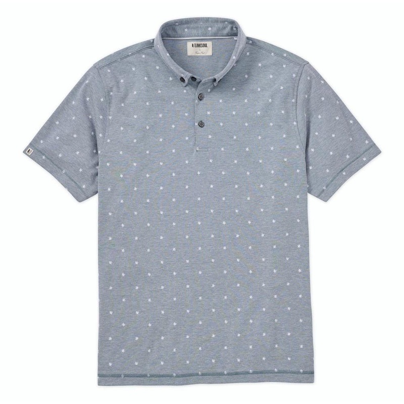 Linksoul Micro Fern Print Oxford Polo