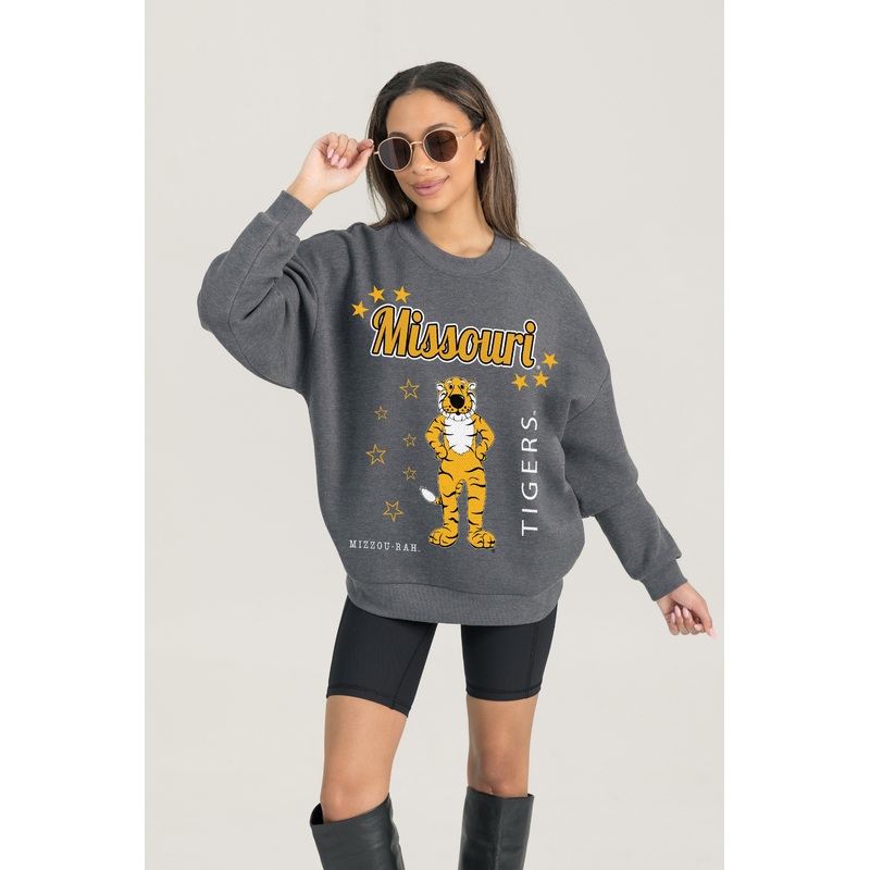 MISSOURI TIGERS Ready To Rumble Fleece Crewneck Pullover