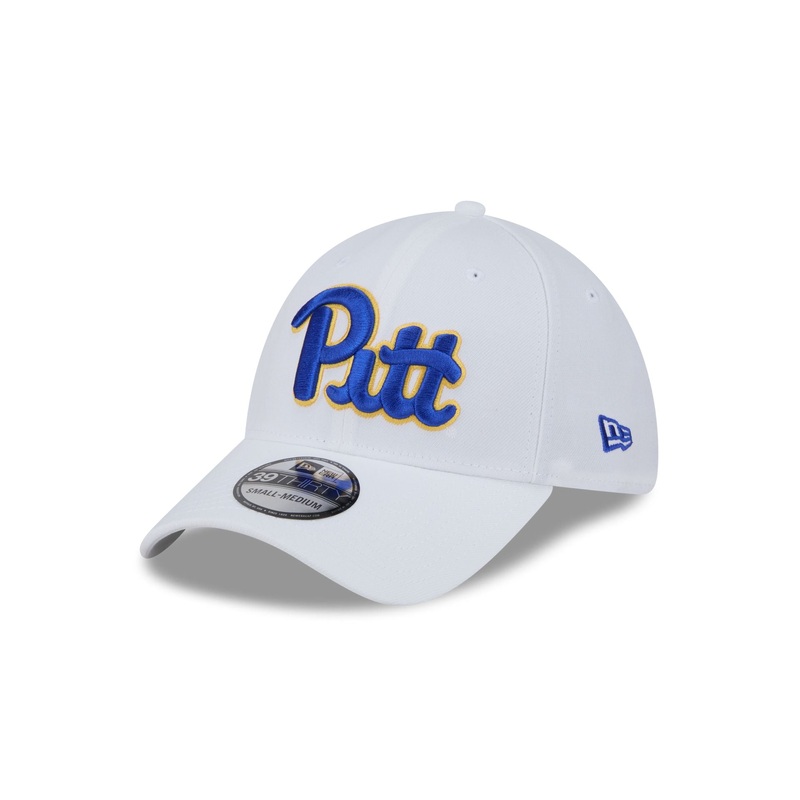 Pittsburgh Panthers Optic White 39THIRTY Stretch Fit Hat