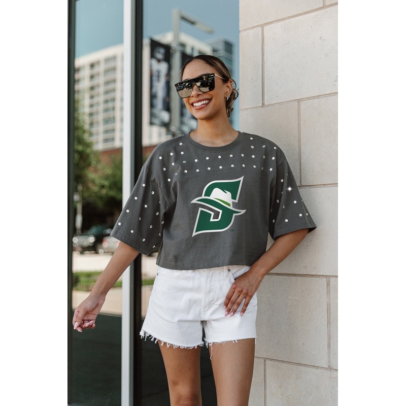 STETSON HATTERS Making Moves Rhinestone Crop Tee With Yoke