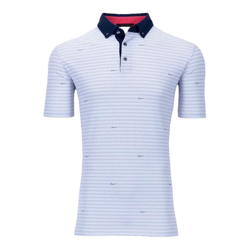 Greyson Wind and Water Symbol Golf Polo