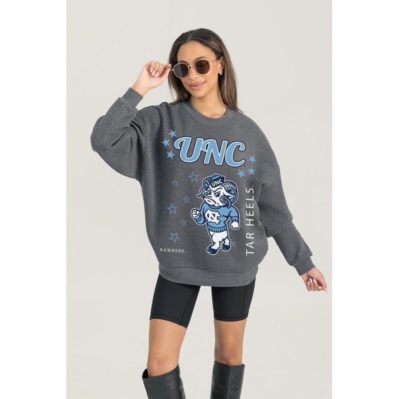 NORTH CAROLINA TAR HEELS Ready To Rumble Fleece Crewneck Pullover