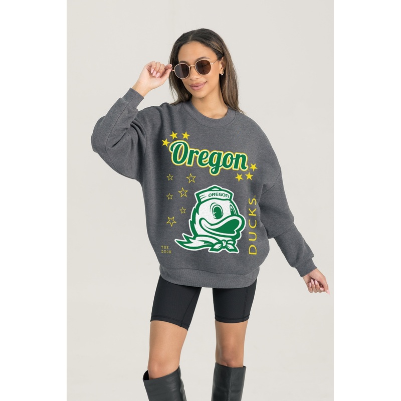 OREGON DUCKS Ready To Rumble Fleece Crewneck Pullover