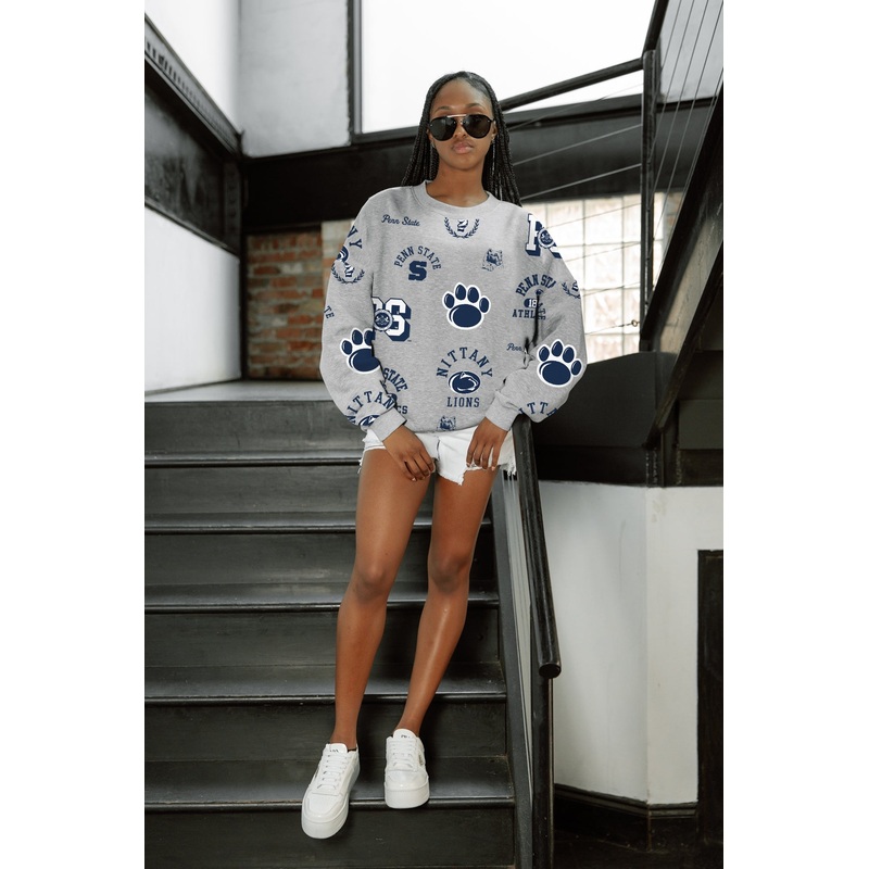 PENN STATE NITTANY LIONS ALWAYS ON REPEAT PREMIUM FLEECE CREW SWEATSHIRT