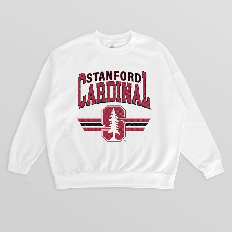 STANFORD CARDINAL SWIFT STRIKE PREMIUM FLEECE DROP SHOULDER CREWNECK PULLOVER
