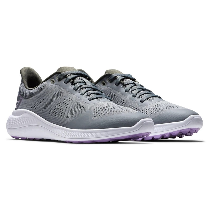 FootJoy Women’s Flex Golf Shoes Grey/Purple 95766 (Previous Season Style)