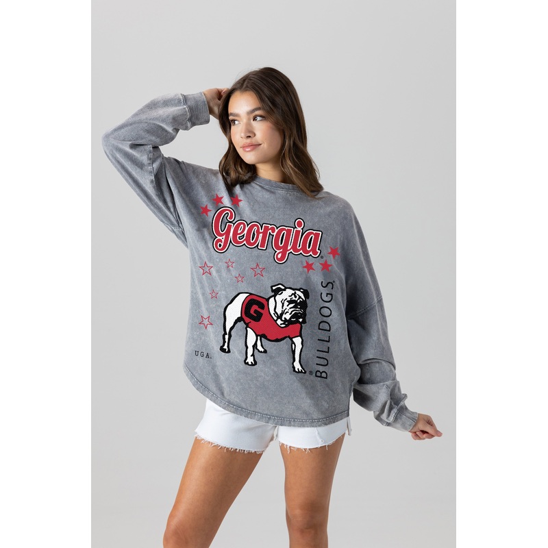 GEORGIA BULLDOGS Starbound Oversized Long-Sleeve Tee
