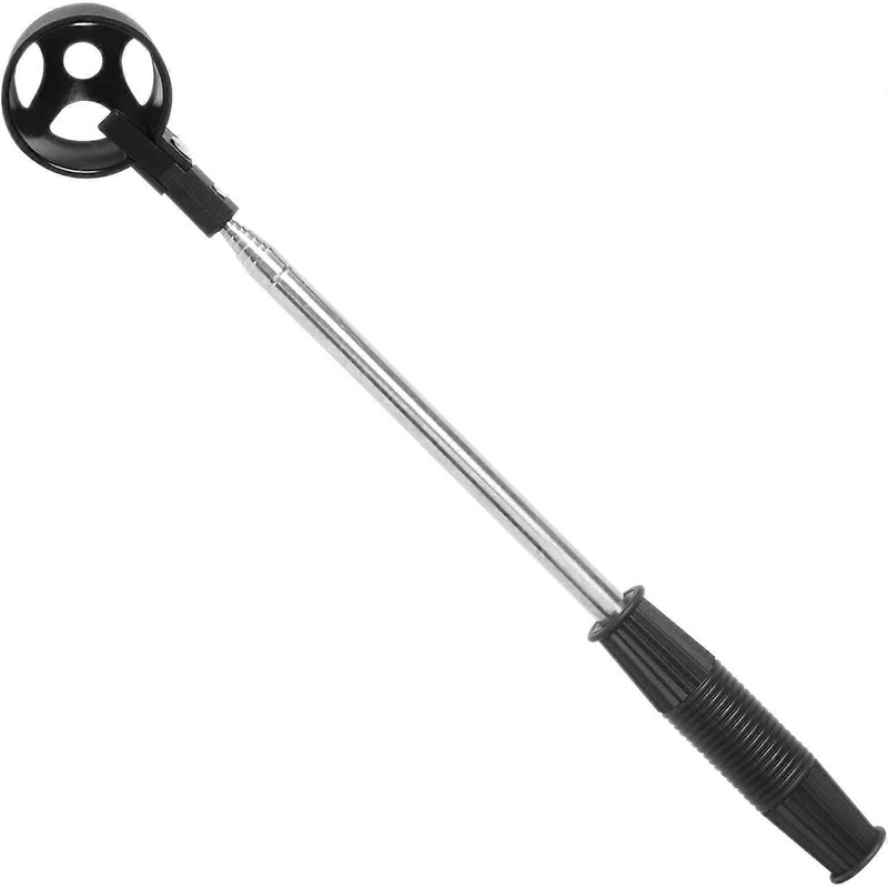 Golf Ball Retriever Telescopic 7ft Stainless Steel Golf Ball Collector with Automatic Locking Scoop and Putter Grabber Golf Ball