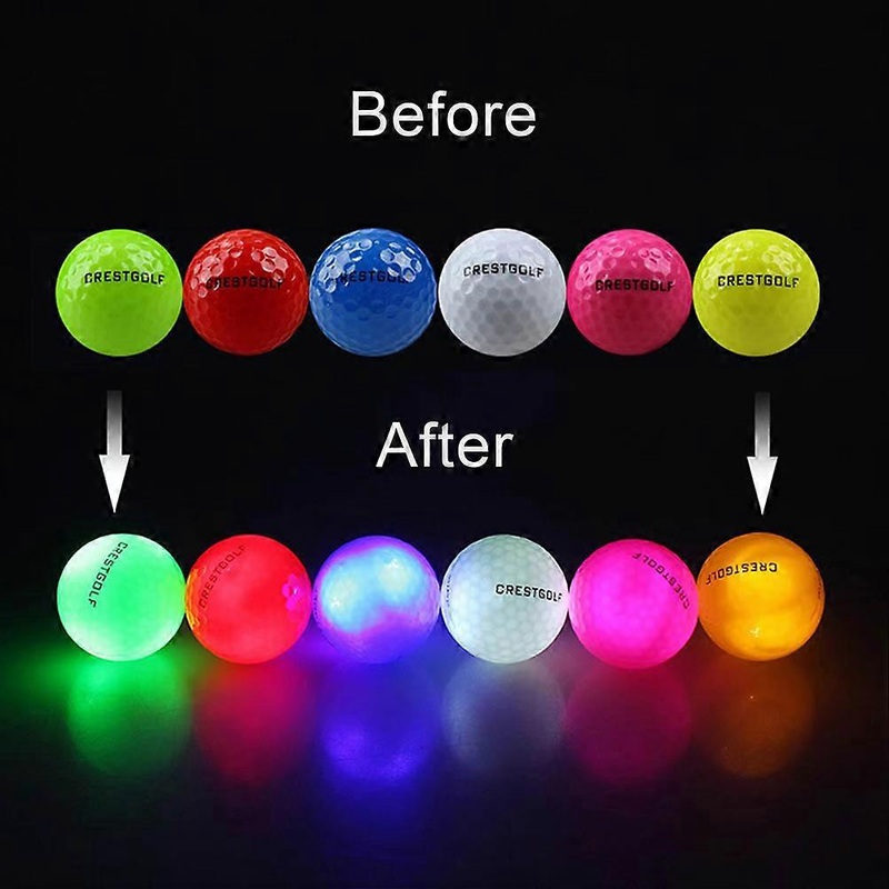 LED Golf Ball 6 Pcs LED Light up Golf Balls Night Gifts for Kids and Adults
