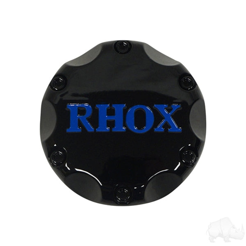 Center Cap, Black with Blue RHOX