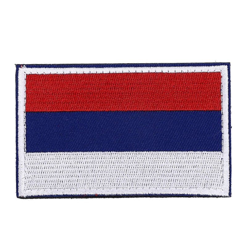 European Country Flags Patch World National Hook and Loop Badge Embroidered Patch Accessory