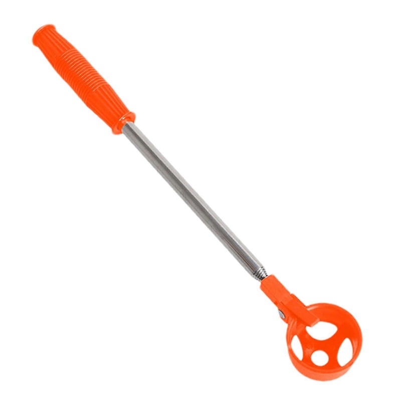 Golf Ball Retriever Telescopic  Portable Golf Ball Grabber Stick, Extendable for Water, Orange