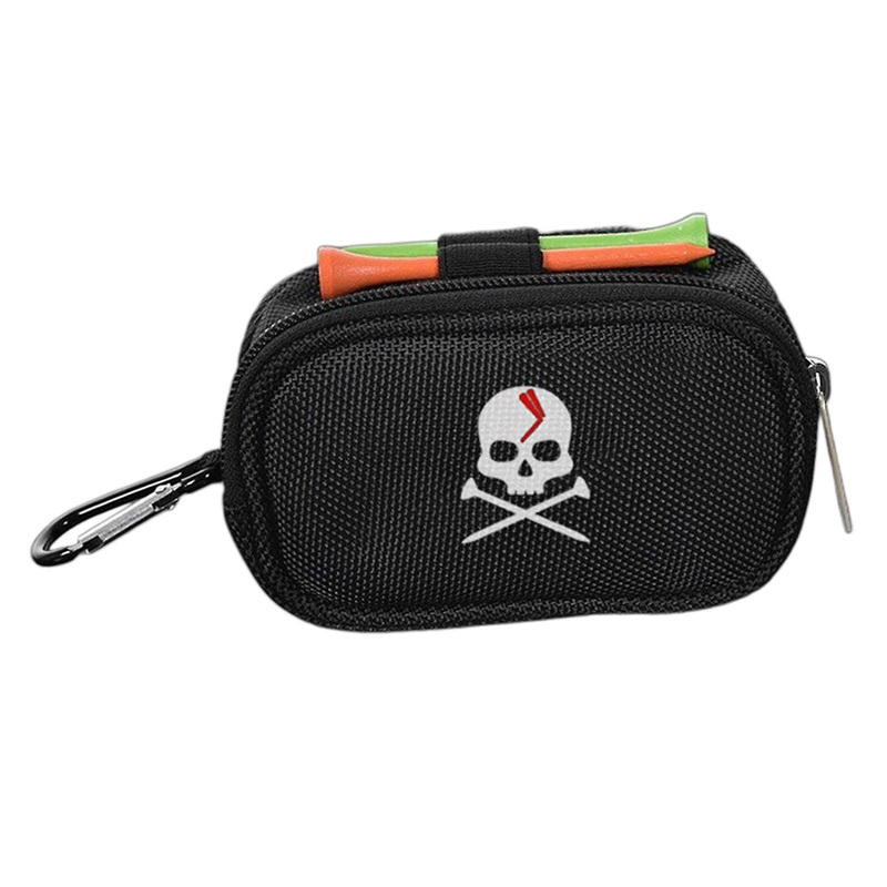 Golf Ball Tees Waist Pouch Holder Belt Sport Bag Container Zipper Black