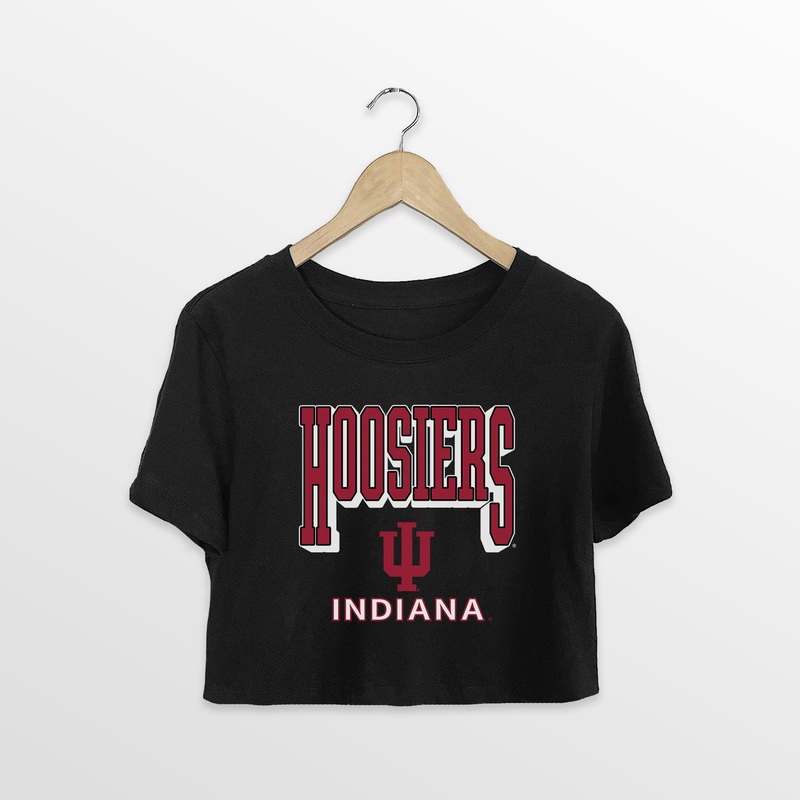 INDIANA HOOSIERS PURE VICTORY CLASSIC CROP TEE