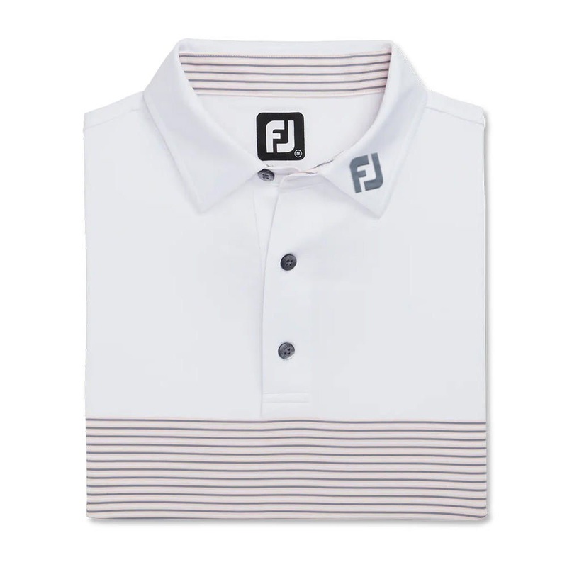 FootJoy Lisle Color Block Self Collar Polo – FJ Logo