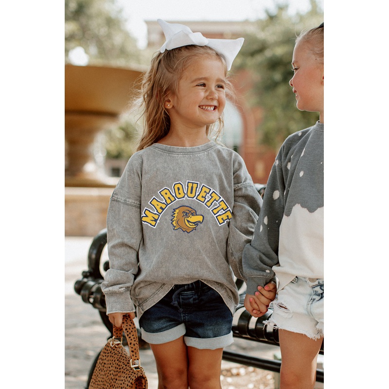 MARQUETTE GOLDEN EAGLES Kid’s Faded-Wash Pullover