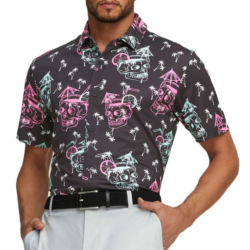 Puma Mattr Tropi-cool Golf Polo Shirt – Puma Black/Pink Mist