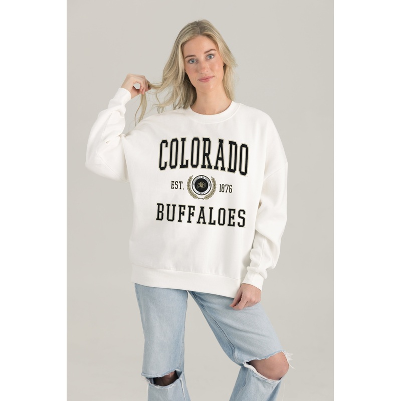 COLORADO BUFFALOES Timeless Triumph Fleece Crewneck Pullover