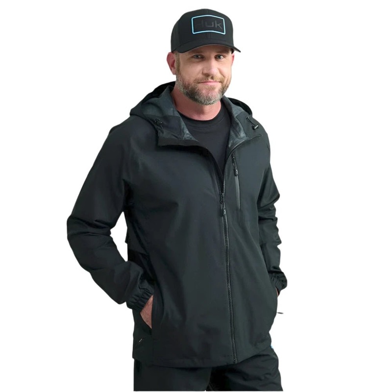Huk Rover Rain Jacket|Black|Small|Medium|Large|X-Large|XX-Large|XXX-Large