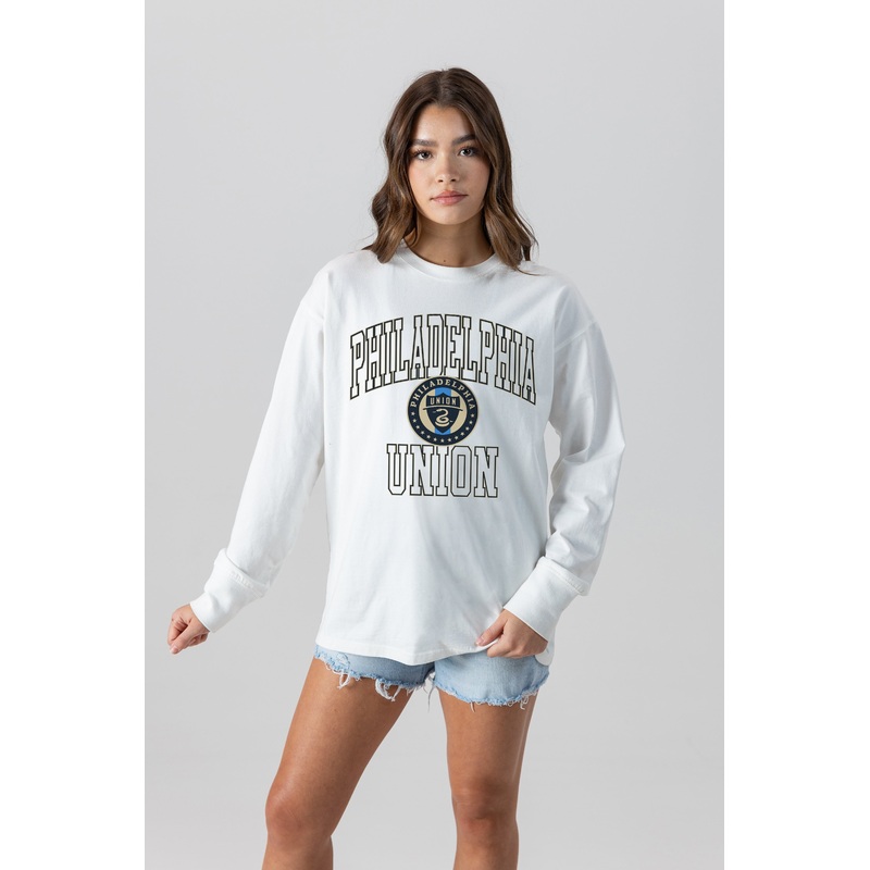 PHILADELPHIA UNION Mind Games Oversized Long-Sleeve Tee