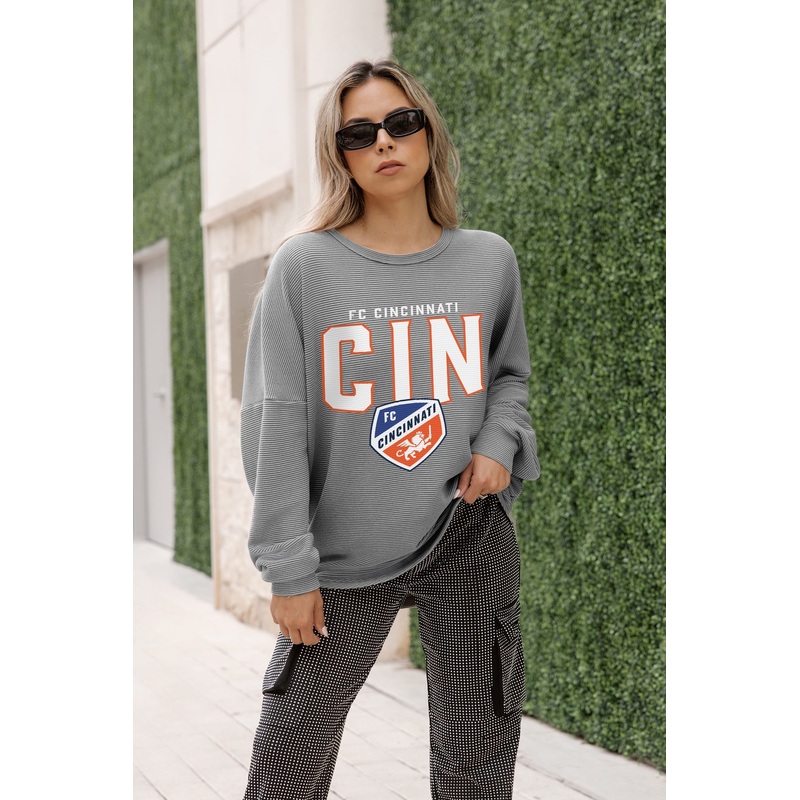 FC CINCINNATI PURE MOTION VINTAGE WASH CORDED PULLOVER