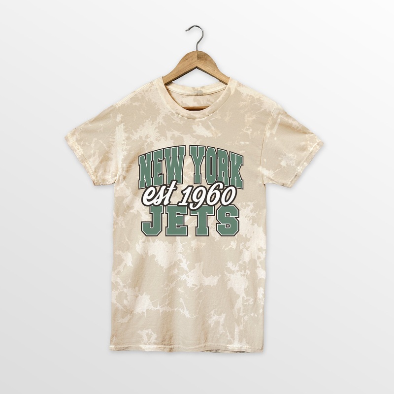 NEW YORK JETS DEEP ROOTS BLEACH WASH TEE