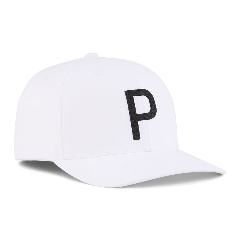 Puma Heritage P Golf Cap – White Glow/Puma Black