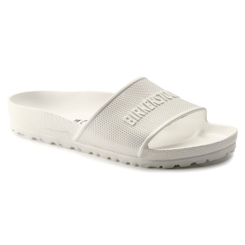 Birkenstock Barbados Sandals|White|11-11.5 Men|12-12.5 Men|12-12.5 Women/ 10-10.5 Men|7-7.5 Women|5-5.5 Women|10-10.5 Women/ 8-8.5 Men|8-8.5 Women/ 6-6.5 Men
