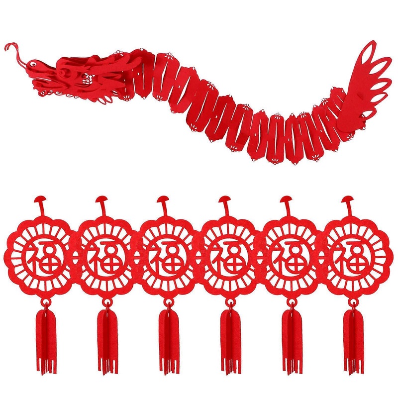 Chinese Dragon Hanging Decor, Traditional Spring Festival Year Pendant Ornament, Creative Ceiling Decoration for Home, Shop, Restaurant Celebration