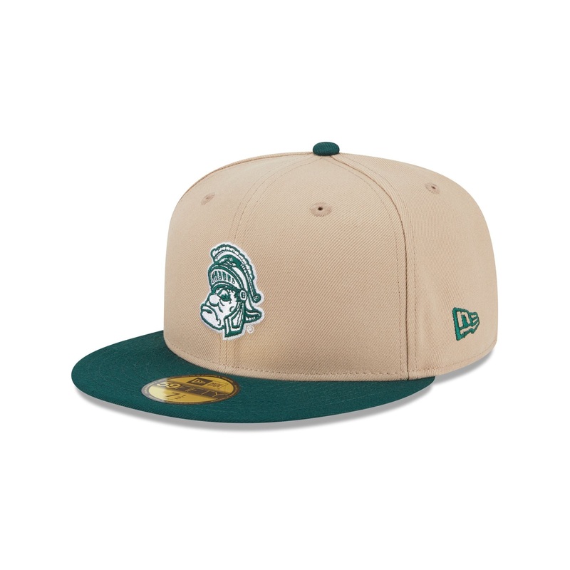 Michigan State Spartans Camel College Vault 59FIFTY Fitted Hat