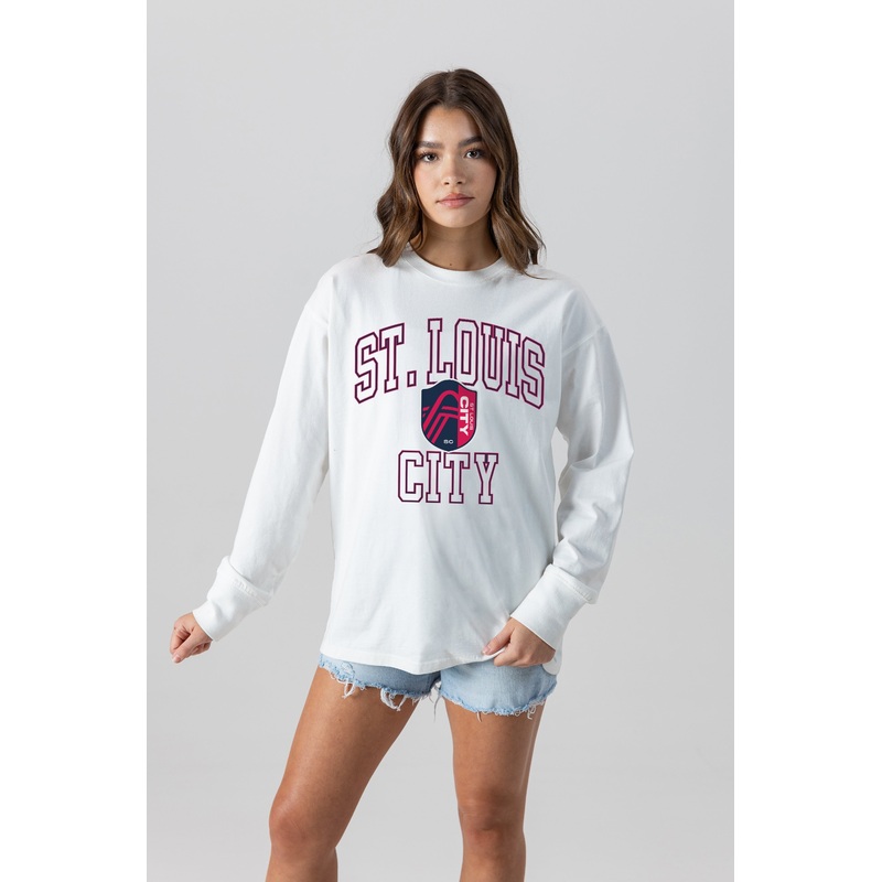 ST. LOUIS CITY SC Mind Games Oversized Long-Sleeve Tee