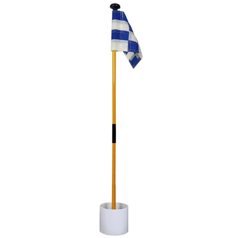 Golf Flagpole Detachable Multifunction Plastic Backyard Practice Golf Hole Pole Cup Flag Stick For Golf Lover