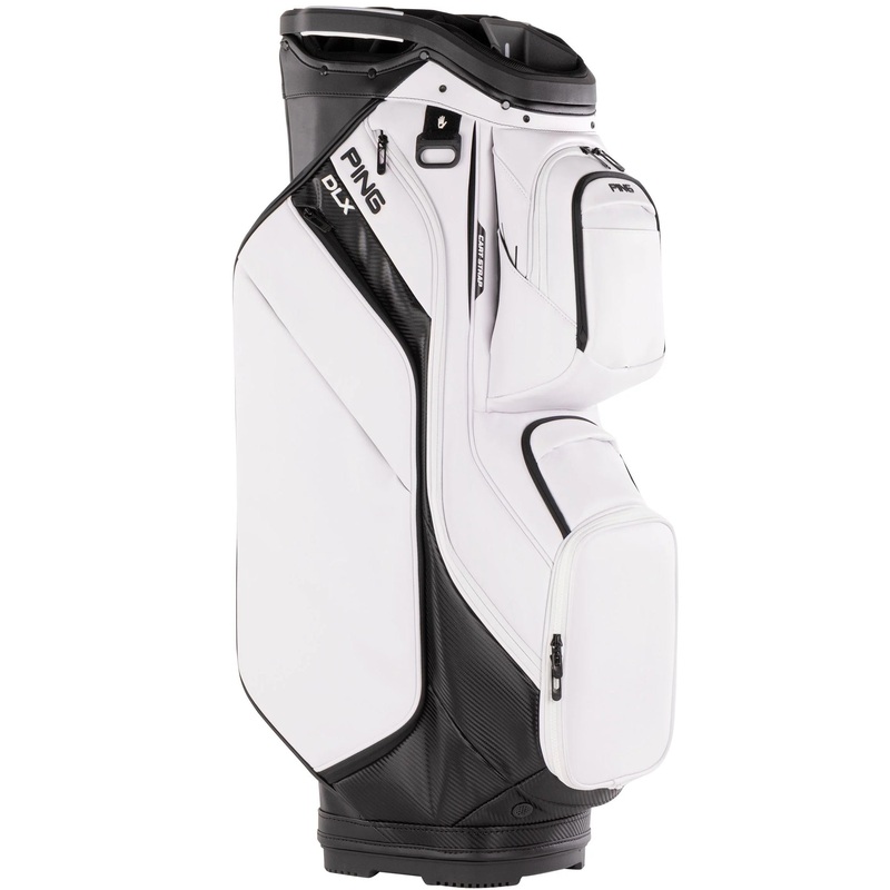 Ping DLX Cart Bag 2025|Navy/White/Red|White|Black