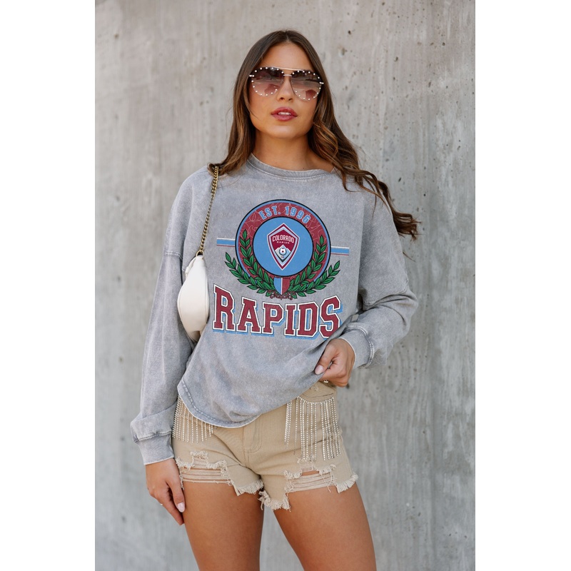 COLORADO RAPIDS Goal Oriented Faded Wash Pullover