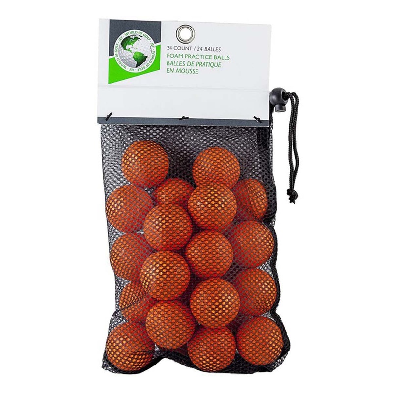 JEF World of Golf Foam Practice Golf Balls – 24 Count – Orange