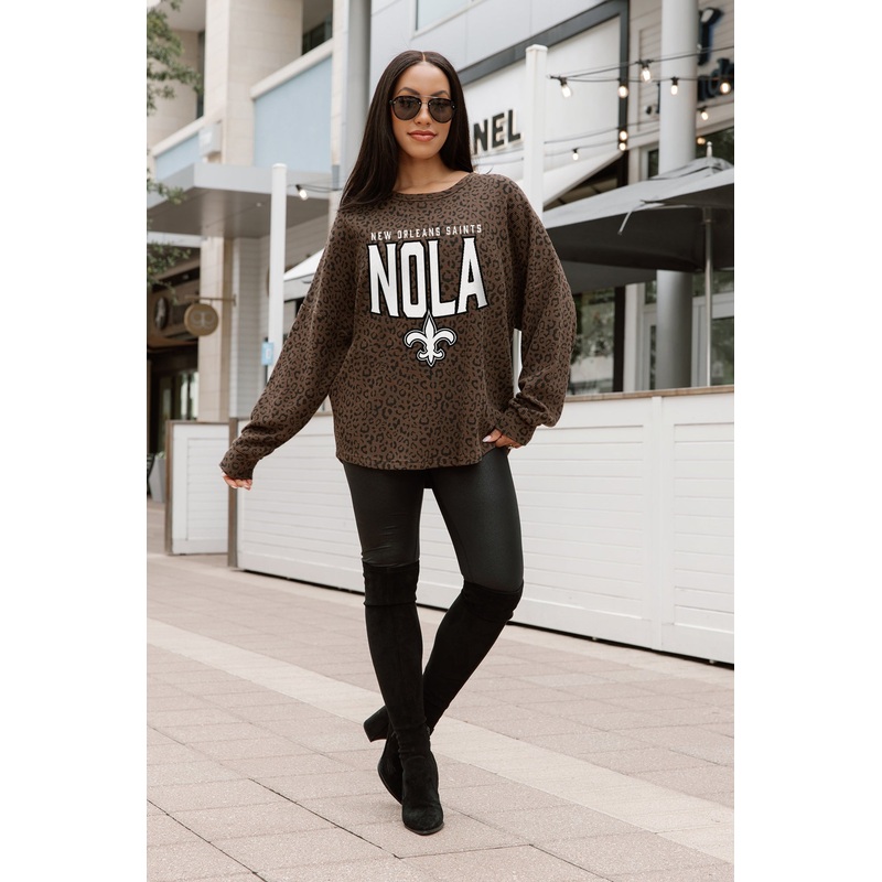 NEW ORLEANS SAINTS VITAL STYLE VINTAGE WASH CORDED PULLOVER