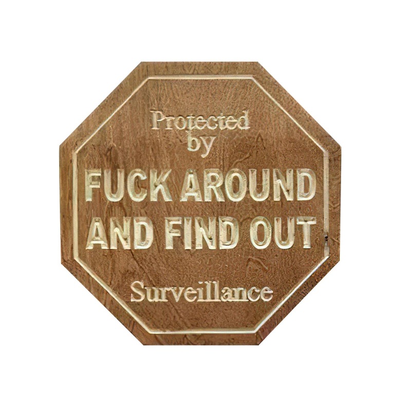 Front Door Decor Wood Sign With Flag – Durable Gift For Yard And Home