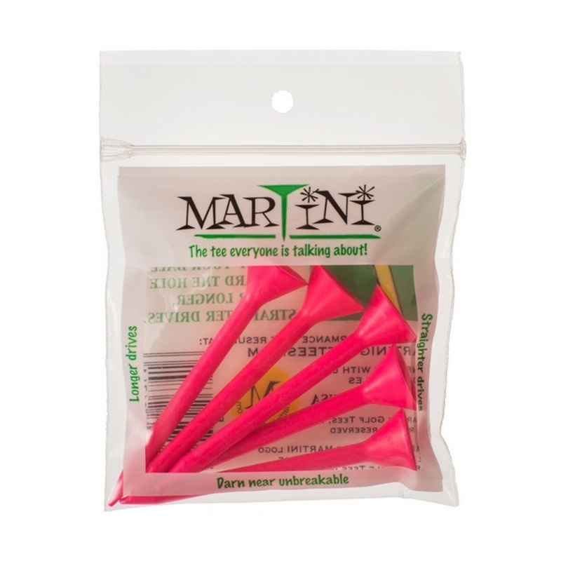 Martini Step Up Pink 3 1/4 Golf Tees – Pack of 5