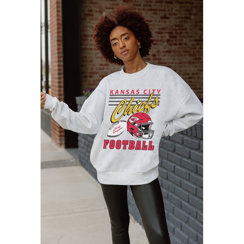KANSAS CITY CHIEFS HOME TURF PREMIUM FLEECE CREWNECK PULLOVER