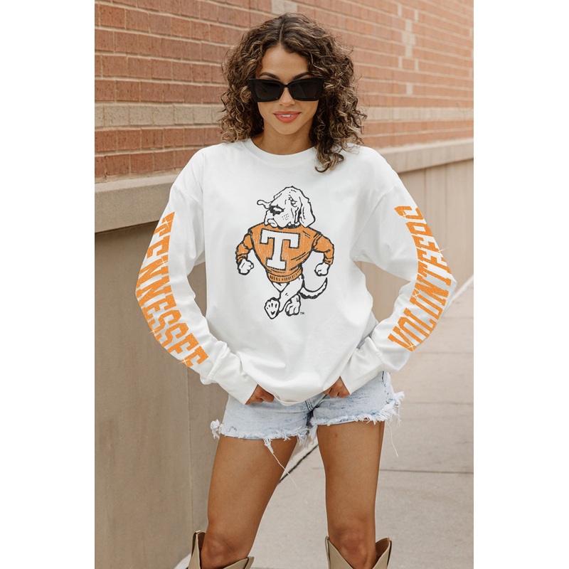 TENNESSEE VOLUNTEERS Game Plan Oversized Long-Sleeve Tee