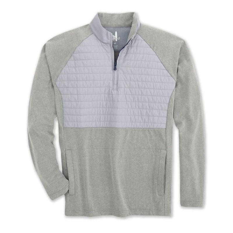 Johnnie-O Leon Mixed Media 1/4 Zip Golf Pullover