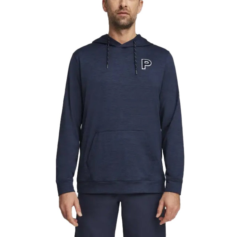 Puma Cloudspun Patch Golf Hoodie – Deep Navy Heather