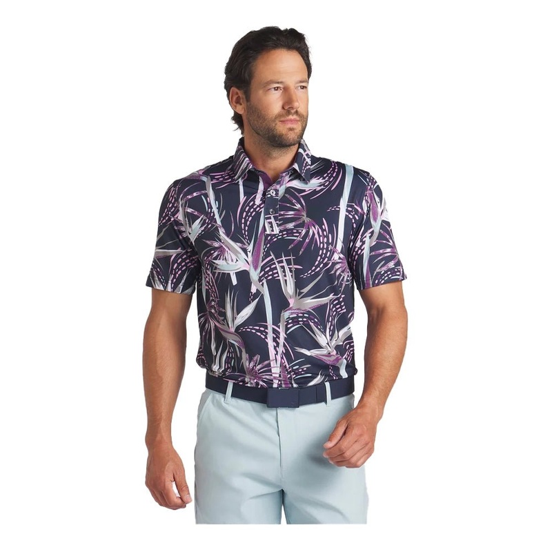Puma Mattr Birds of Paradise Golf Polo
