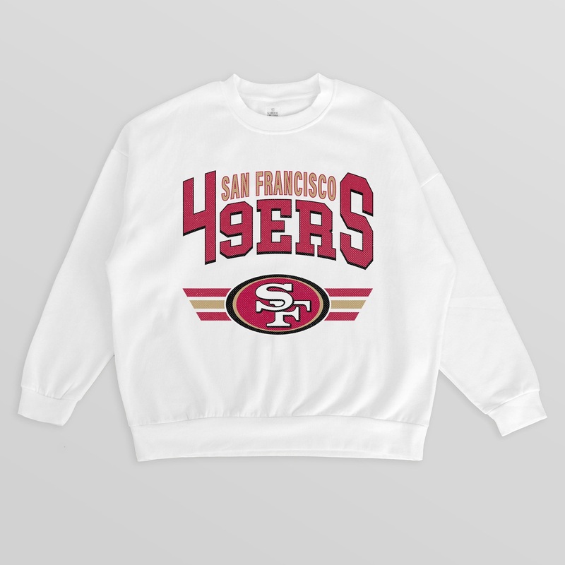 SAN FRANCISCO 49ERS SWIFT STRIKE PREMIUM FLEECE CREWNECK PULLOVER
