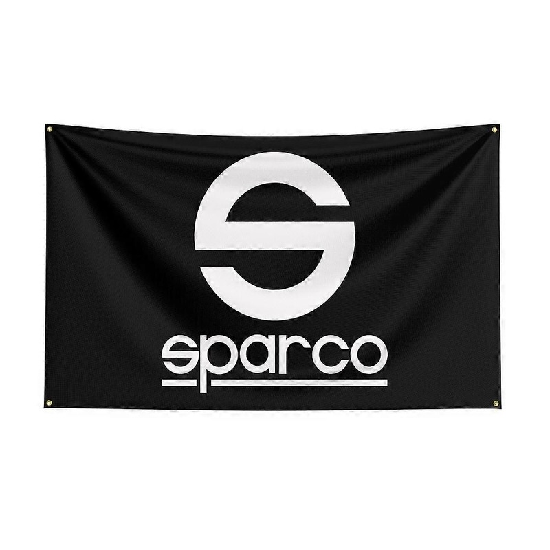 90x150cm Sparcos Flag Polyester Printed Car Parts Banner For Decor