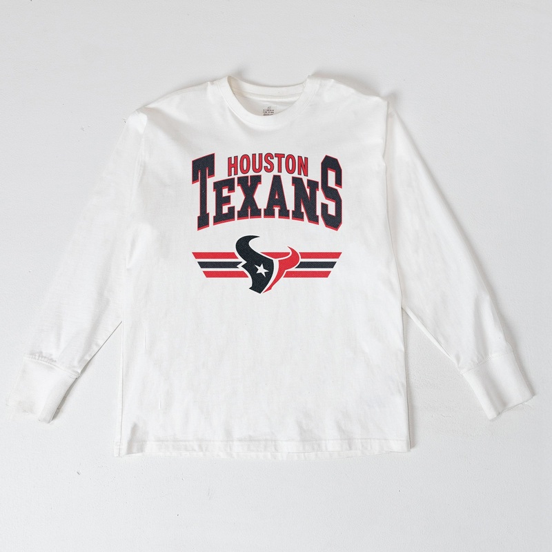 HOUSTON TEXANS SWIFT STRIKE ESSENTIAL RELAXED FIT LONG SLEEVE TEE